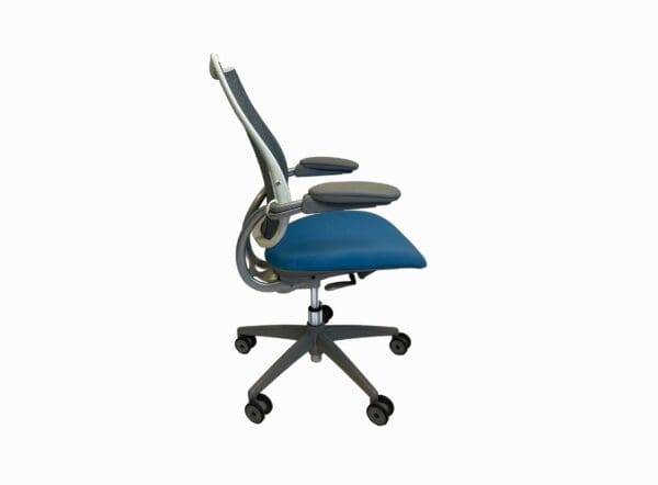 Reupholstered blue Humanscale Liberty Chairs in-stock at KUL Orlando FL