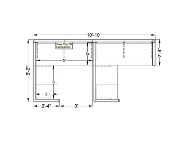 2 Person inline L Shape office cubicles install and delivery. 5x5 L Shape office cubicles from KUL office furniture Orlando Florida