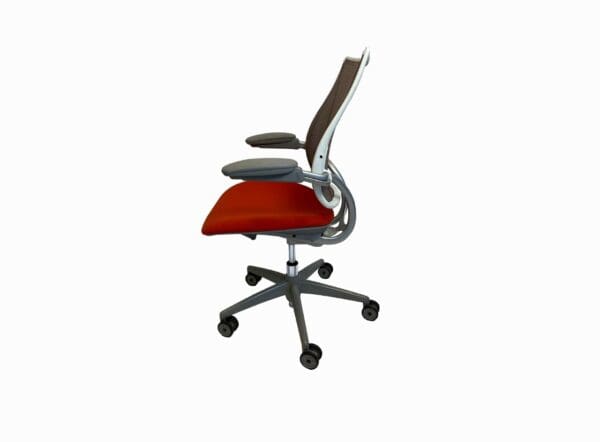 Reupholstered red Humanscale Liberty Chairs in-stock at KUL Orlando FL