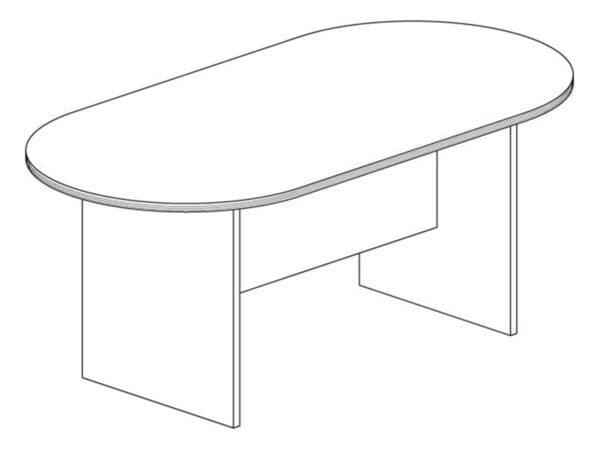Racetrack Conference Table (GRY)
