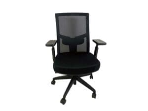 KUL TaskTaker mesh high back task chair w/ adjustments front view