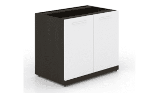 CorpDesign 34x22 Potenza 2 Door storage cabinet with glass doors Sanford