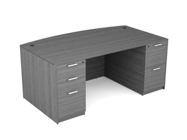 Gray 36 x 71 Bow Front Desk by KUL near Ocala