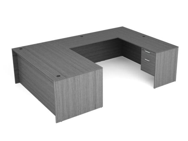 Gray 36 x 71 U-Shape Desk by KUL near Hollywood
