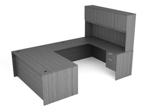 Gray 36 x 71 U-Shape Desk by KUL near Hollywood