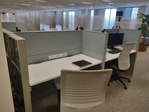 Fire Sale 60" call station cubicles 53" tall liquidated by KUL office furniture