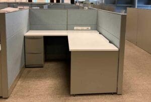 Teknion 5x5 L-Shaped Tile and Frame System: A Blend of Style and Functionality at KUL office furniture Fort Myers