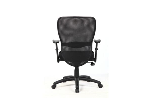 Black mesh ergonomic office chair
